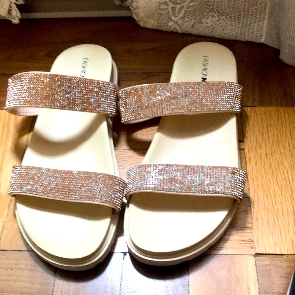 Blinged Out Fashion Nova Sandals